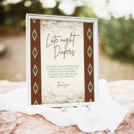 Poster DOLLY Aztec Russo Western Night Sinal