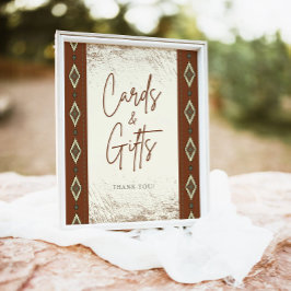 Poster DOLLY Aztec Sinal Rustic Western Cards E Gifts