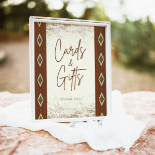 Poster DOLLY Aztec Sinal Rustic Western Cards E Gifts