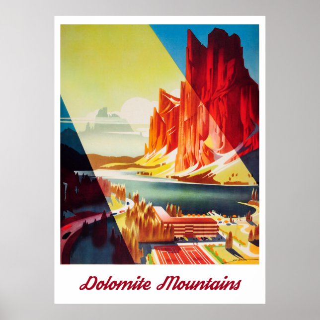 Poster Dolomite Mountain, Itália (Frente)