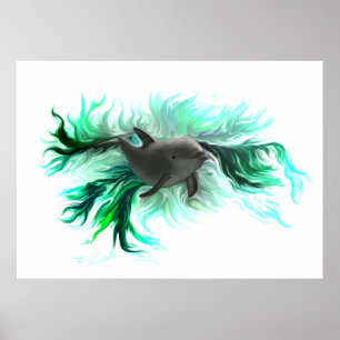 Poster Dolphin Baby