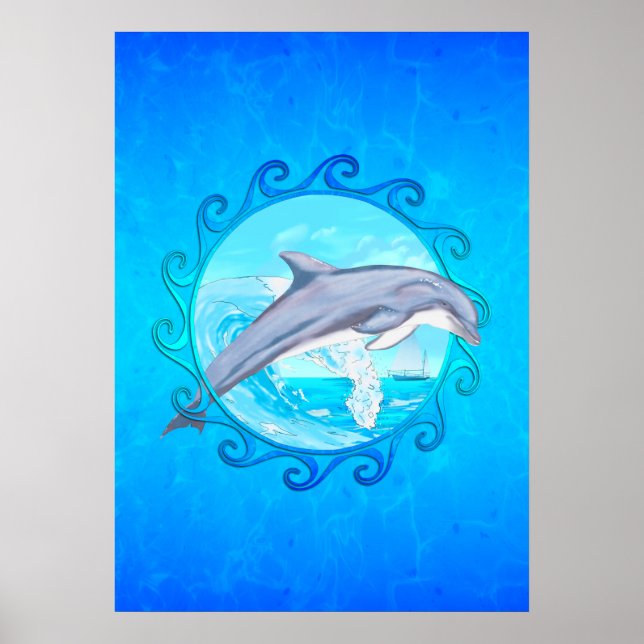 Poster Dolphin Maori Sun (Frente)