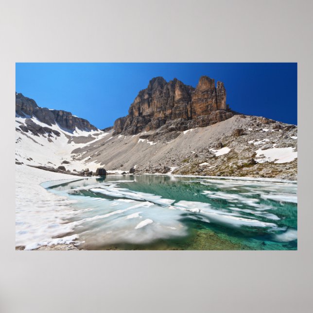 Póster Dolzegovina - lago Pisciadu (Frente)