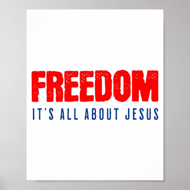 Poster Dom, It's All About Jesus Christian Patriot  (Frente)