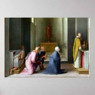 Poster Domenico Beccafumi A Comunhão Miraculosa