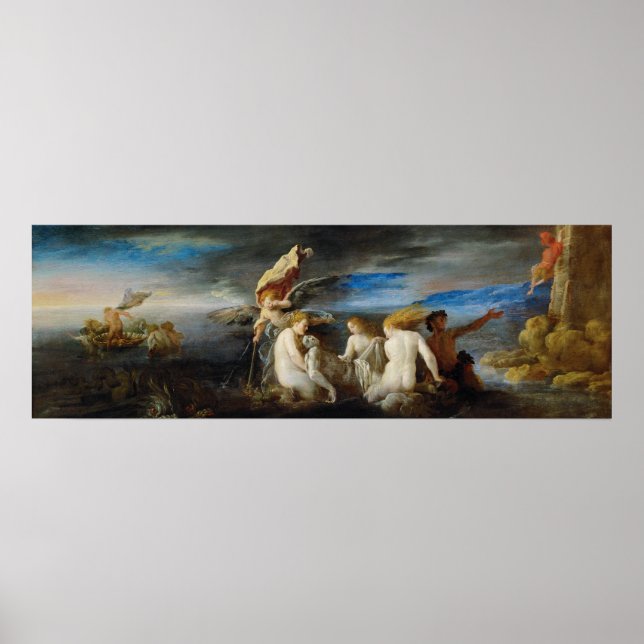 Poster Domenico Fetti Hero lamentando o Morto Leander (Frente)