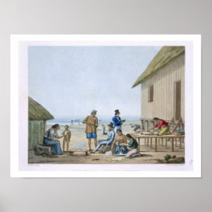 Póster Domestic occupations, Agagna, Guam, Philippines, f