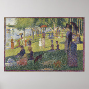 Poster Domingo À Tarde Ilha La Grande Jatte Seurat