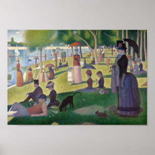 Póster Domingo à tarde na ilha do La Jatte grandioso