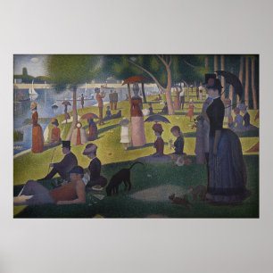 Póster Domingo à tarde na ilha do La Jatte grandioso