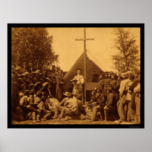 Póster Domingo de manhã massa católica 1861