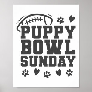 Poster Domingo do Bowl de Cachorrinho Super Jogo de Futeb