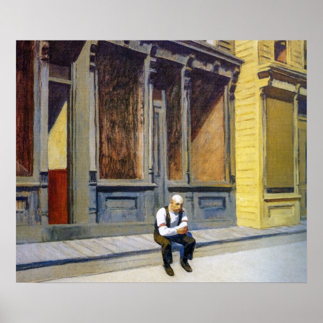 Poster Domingo | Edward Hopper | (Frente)
