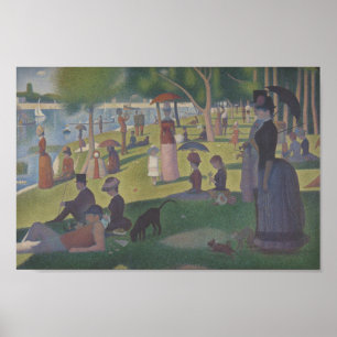 Poster Domingo em La Grande Jatte por Seurat Wall Art