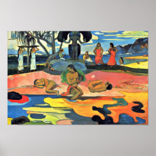 Póster Domingo (Mahana nenhum Atua) por Gauguin Paul