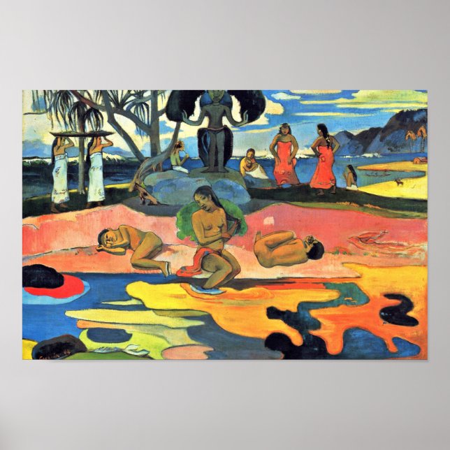 Póster Domingo (Mahana No Atua) Por Gauguin Paul (Frente)