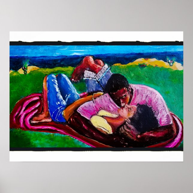 Poster Domingo na praia (Frente)