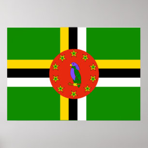 Poster Dominica Flag