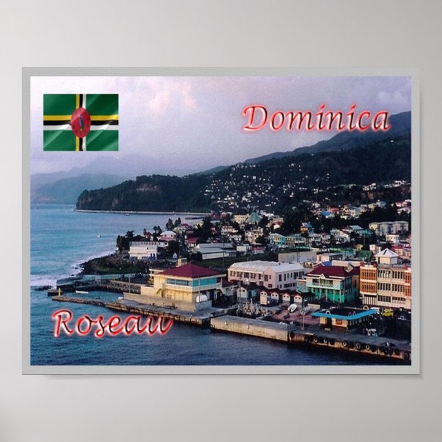 Poster Domínica - Roseau - (Frente)