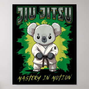 Poster Domínio de Jiu Jitsu em Movimento - Grappling Jiu