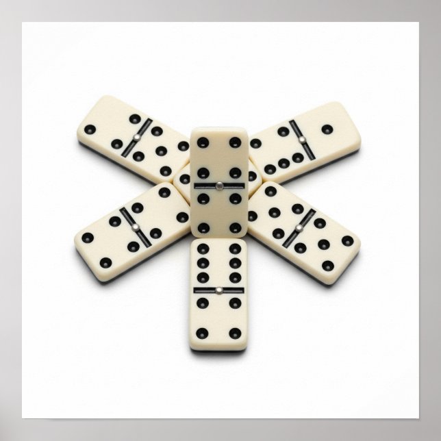 Poster Dominoes de Pé-de-Galinha (Frente)