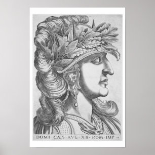 Poster Domitian Caesar (51-96 ANÚNCIO), 1596 (gravura)
