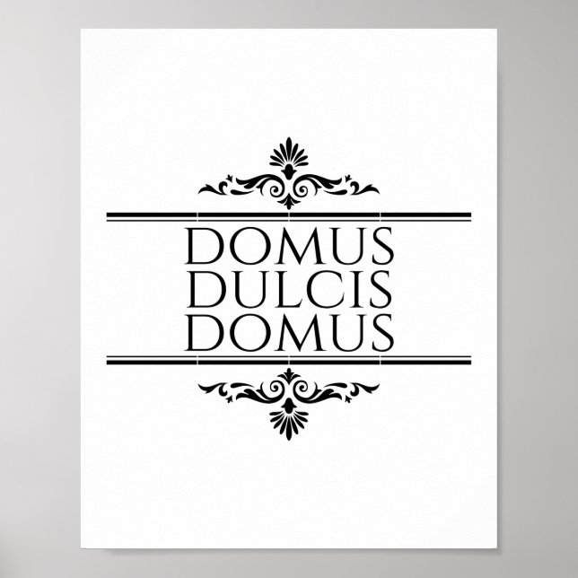 Poster Domus Dulcis Domus - Home Sweet Home - Latino (Frente)