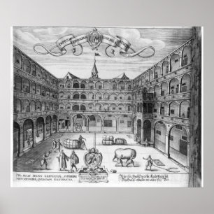 Poster "Domus Germanorum" em Veneza, 1616