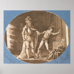 Póster Don Giovanni e a estátua do Comandante