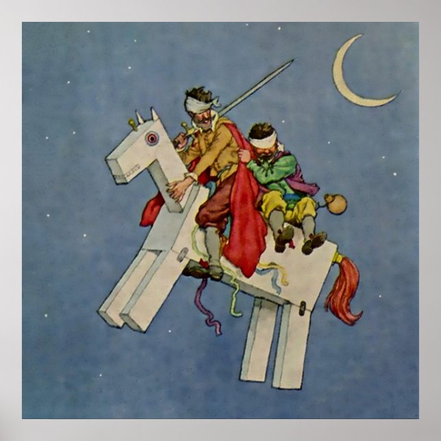 Poster "Don Quixote" de W Heath Robinson (Frente)