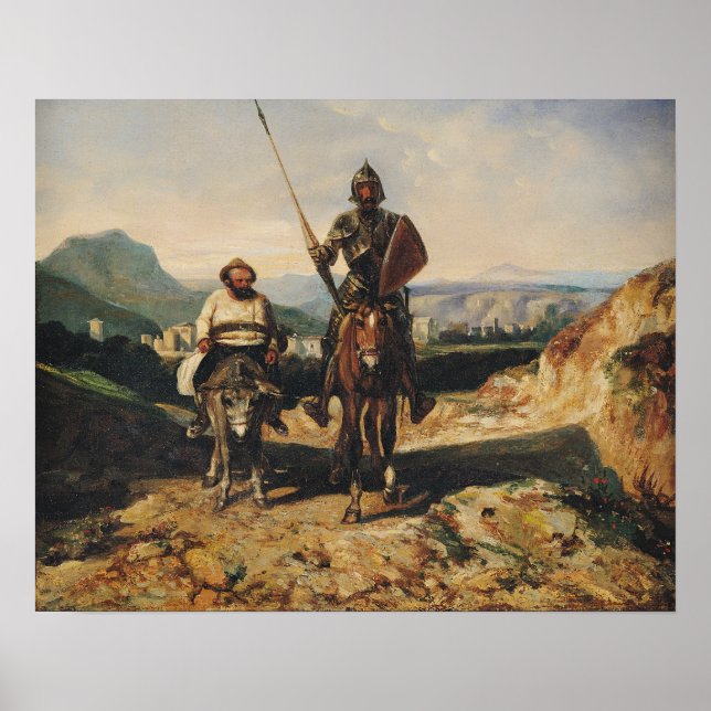 Póster Don Quixote e Sancho (Frente)