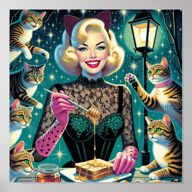 Poster Dona dos Gatos (Frente)