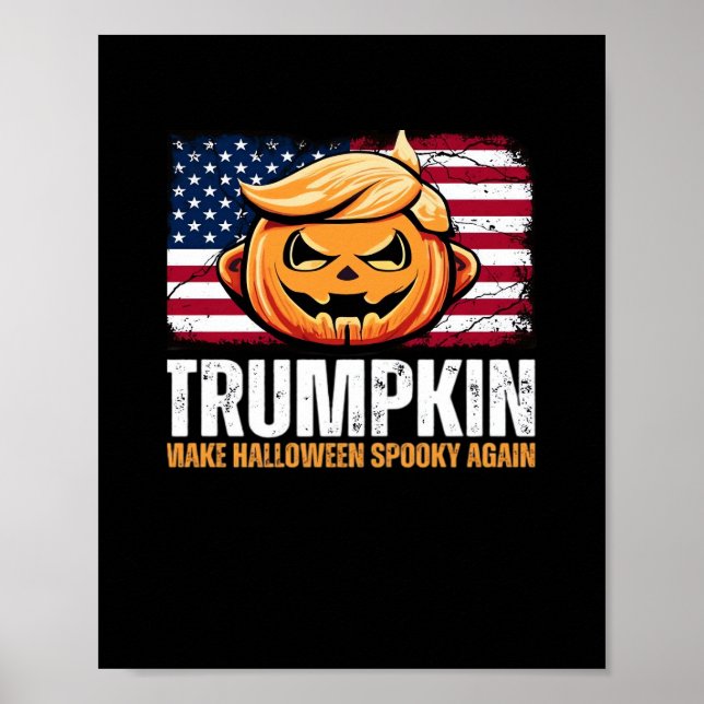 Poster Donald Halloween - Trumpkin Torna o Halloween Louc (Frente)