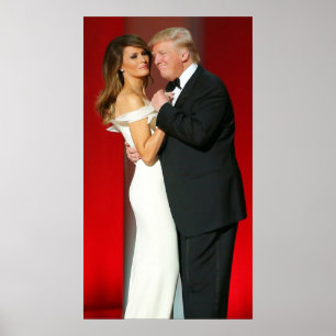 Poster Donald & Melania Trump & The Liberty Ball
