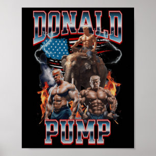 Poster Donald Pump Trump Gym Cobrir