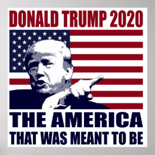 Poster Donald Trump 2020 Para A Eleição Do Presidente 202