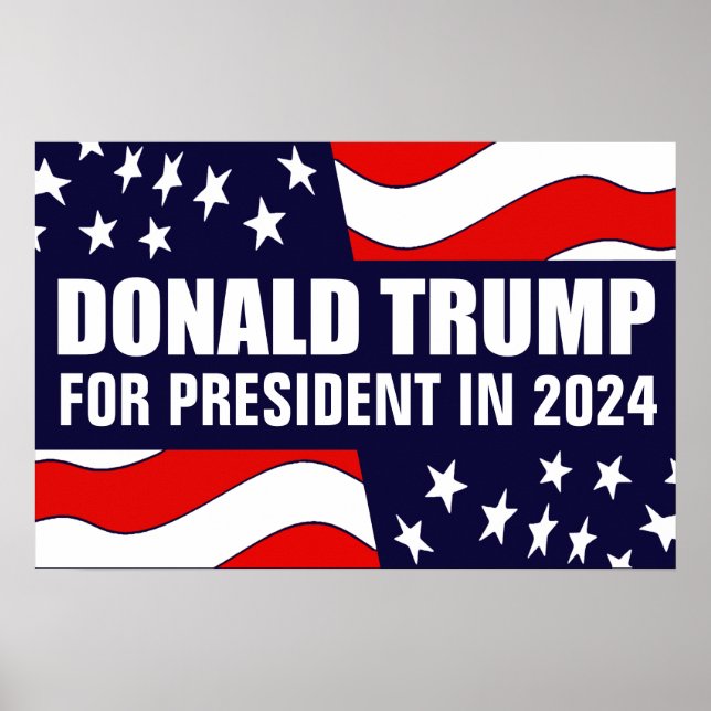 Poster Donald Trump 2024 (Frente)