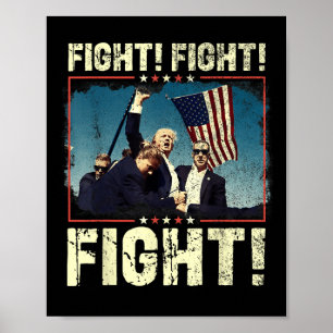 Poster Donald Trump 2024 Luta Contra Donald Trump