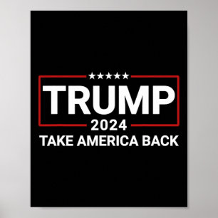Poster Donald Trump 2024 Retome As Eleições Americanas - 
