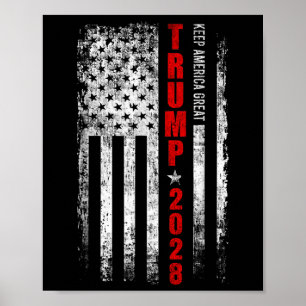 Poster Donald Trump 2028 Keep America Excelente Election