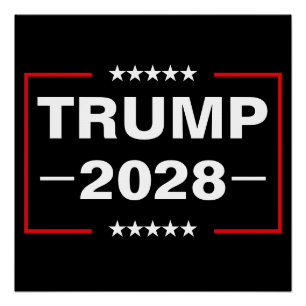 Póster Donald Trump 2028 Presidente