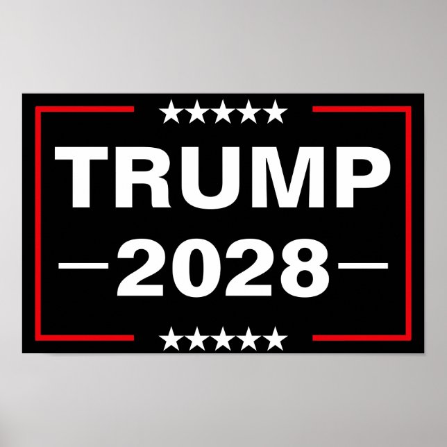 Poster Donald Trump 2028 Presidente (Frente)