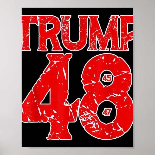 Poster Donald Trump 2028 Trump 45º 47º 48º Presidente T (Frente)