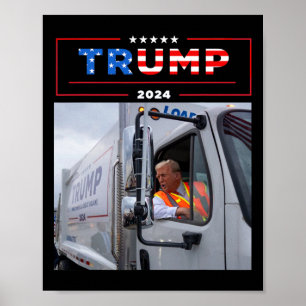 Poster Donald Trump Anda em Camiseta Garge Truck Camiseta