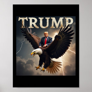 Poster Donald Trump Eagle Presidente dos EUA