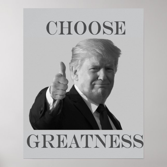 Poster Donald Trump Escolha a grandeza (Frente)