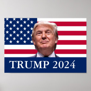Poster Donald Trump Foto - Presidente 2024
