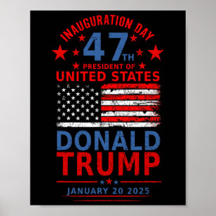 Poster Donald Trump Ganhou A Inauguração Eleitoral 2024 H