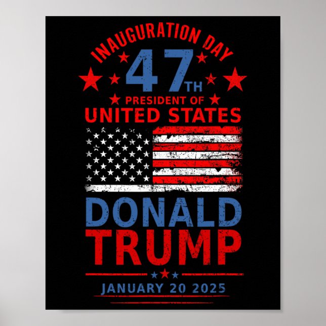 Poster Donald Trump Ganhou A Inauguração Eleitoral 2024 H (Frente)