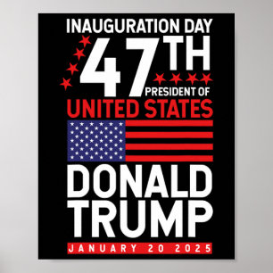Poster Donald Trump Ganhou A Inauguração Eleitoral 2024 H